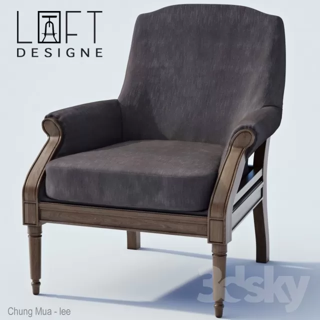 3DSKYFREE – CLASSIC - LIVINGROOM - ARMCHAIRS 3DS MAX MODELS