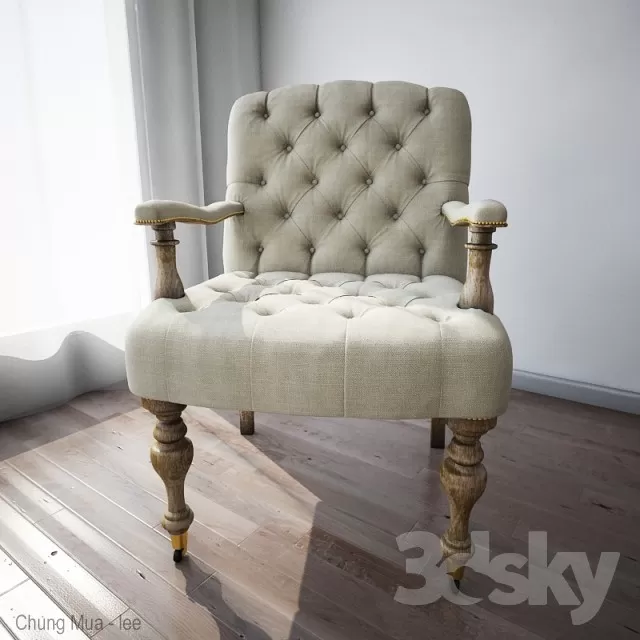 3DSKYFREE – CLASSIC - LIVINGROOM - ARMCHAIRS 3DS MAX MODELS