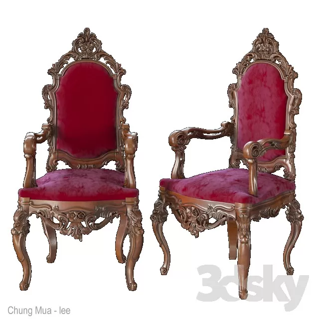 3DSKYFREE – CLASSIC - LIVINGROOM - ARMCHAIRS 3DS MAX MODELS