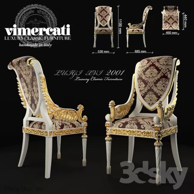 3DSKYFREE – CLASSIC - LIVINGROOM - ARMCHAIRS 3DS MAX MODELS