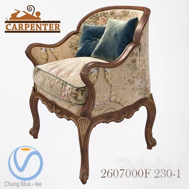 3DSKYFREE – CLASSIC - LIVINGROOM - ARMCHAIRS 3DS MAX MODELS