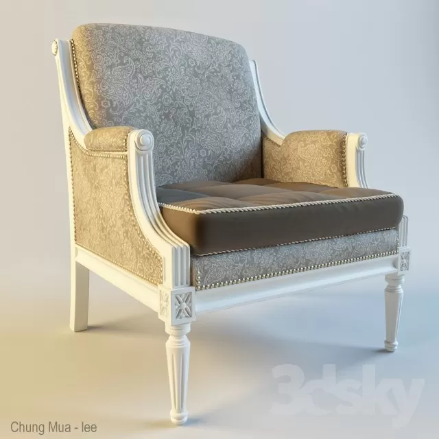 3DSKYFREE – CLASSIC - LIVINGROOM - ARMCHAIRS 3DS MAX MODELS
