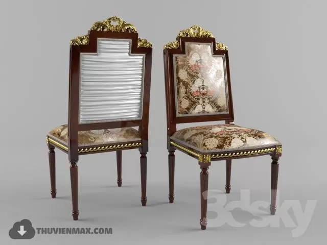 3DSKYFREE – CLASSIC - LIVINGROOM - CHAIR 3DS MAX MODELS