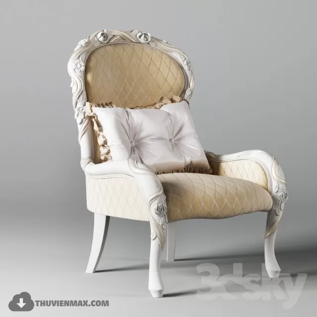 3DSKYFREE – CLASSIC - LIVINGROOM - CHAIR 3DS MAX MODELS