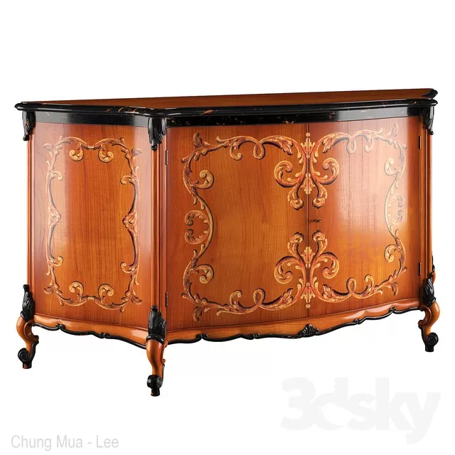 3DSKYFREE – CLASSIC - LIVINGROOM - DRAWER 3DS MAX MODELS