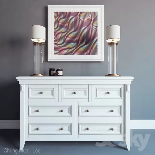 3DSKYFREE – CLASSIC - LIVINGROOM - DRAWER 3DS MAX MODELS