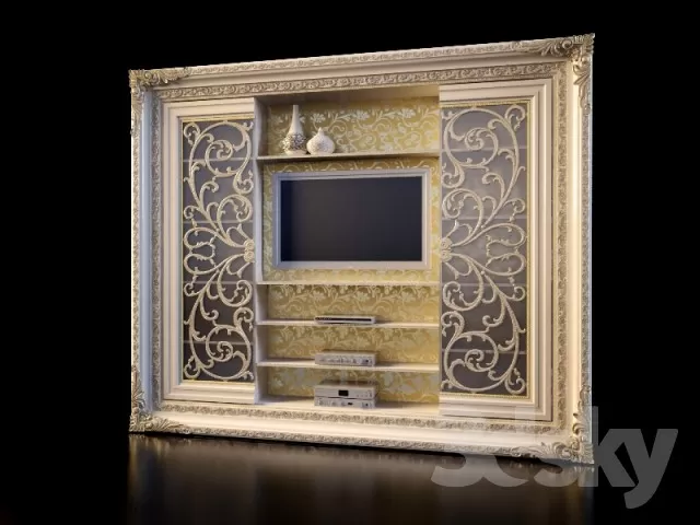 3DSKYFREE – CLASSIC - LIVINGROOM - DRAWER 3DS MAX MODELS