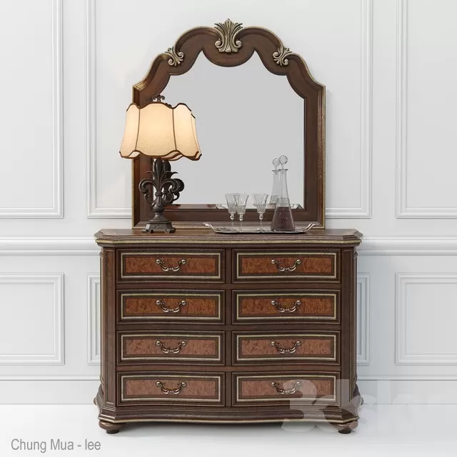 3DSKYFREE – CLASSIC - LIVINGROOM - DRAWER 3DS MAX MODELS