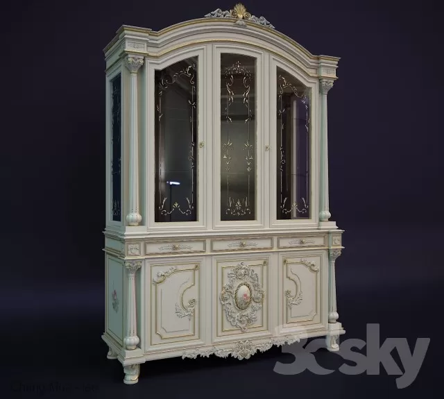 3DSKYFREE – CLASSIC - LIVINGROOM - DRAWER 3DS MAX MODELS