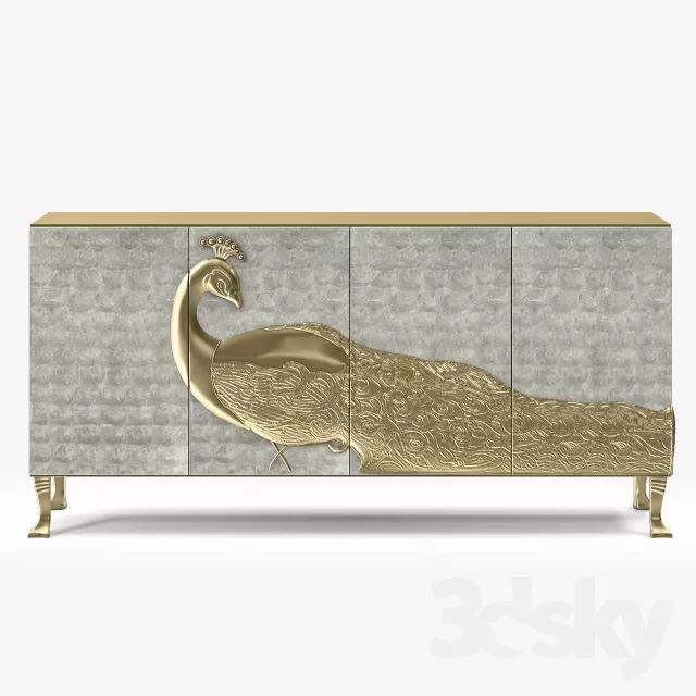 3DSKYFREE – CLASSIC - LIVINGROOM - SIDEBOARD 3DS MAX MODELS