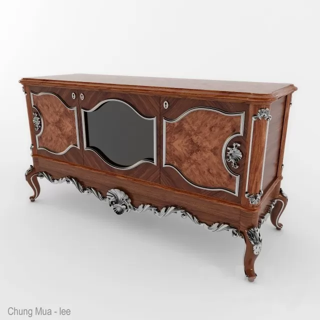 3DSKYFREE – CLASSIC - LIVINGROOM - SIDEBOARD 3DS MAX MODELS