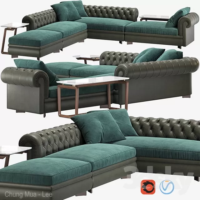 3DSKYFREE – CLASSIC - LIVINGROOM - SOFA 3DS MAX MODELS