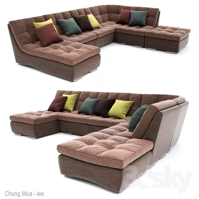3DSKYFREE – CLASSIC - LIVINGROOM - SOFA 3DS MAX MODELS
