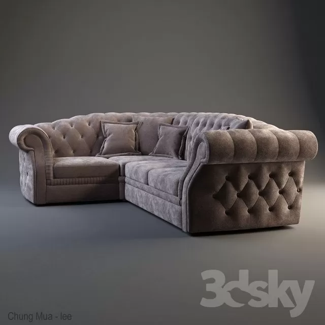 3DSKYFREE – CLASSIC - LIVINGROOM - SOFA 3DS MAX MODELS