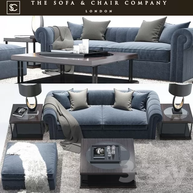 3DSKYFREE – CLASSIC - LIVINGROOM - SOFA 3DS MAX MODELS