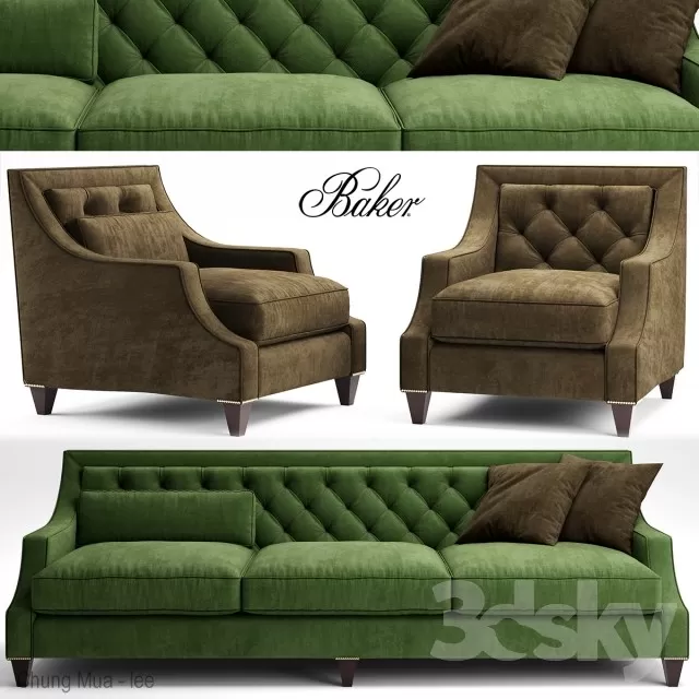 3DSKYFREE – CLASSIC - LIVINGROOM - SOFA 3DS MAX MODELS