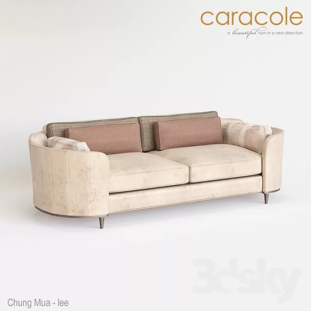 3DSKYFREE – CLASSIC - LIVINGROOM - SOFA - LONG 3DS MAX MODELS