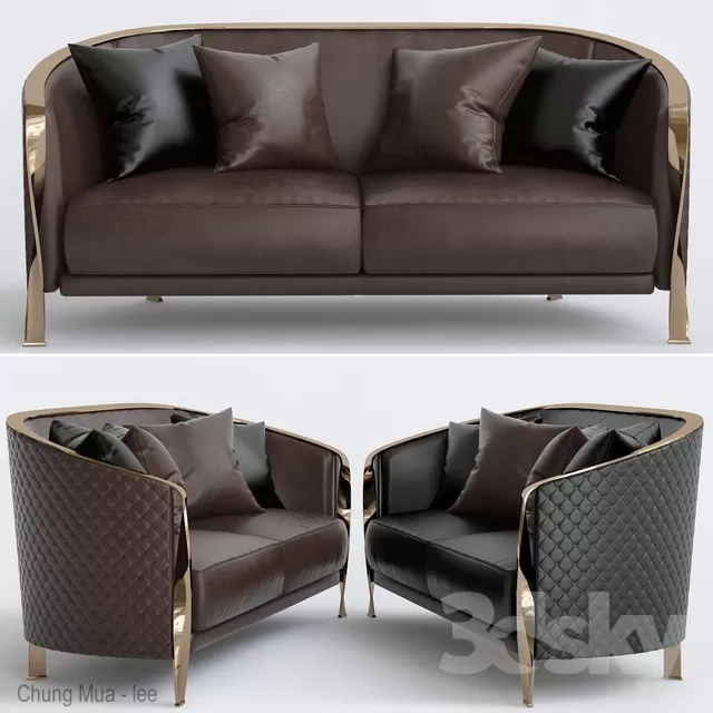 3DSKYFREE – CLASSIC - LIVINGROOM - SOFA - LONG 3DS MAX MODELS