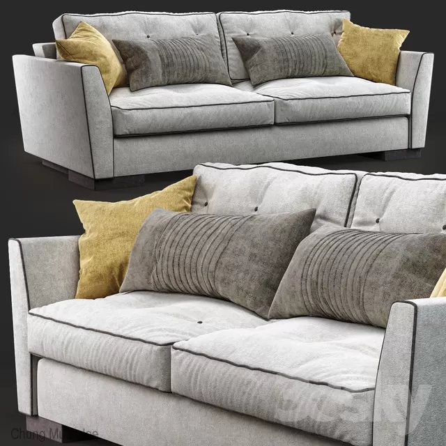 3DSKYFREE – CLASSIC - LIVINGROOM - SOFA - LONG 3DS MAX MODELS