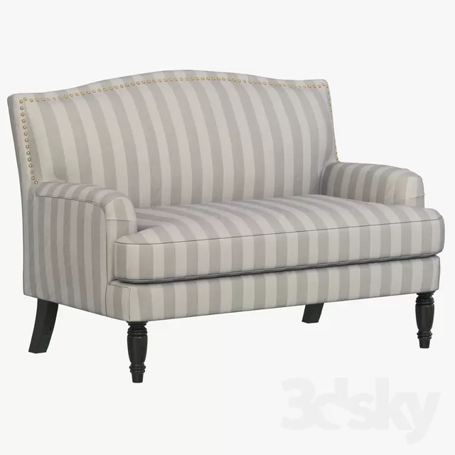 3DSKYFREE – CLASSIC - LIVINGROOM - SOFA - LONG 3DS MAX MODELS