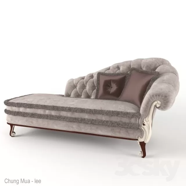 3DSKYFREE – CLASSIC - LIVINGROOM - SOFA - LONG 3DS MAX MODELS