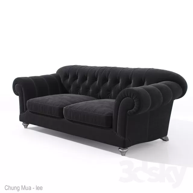 3DSKYFREE – CLASSIC - LIVINGROOM - SOFA - LONG 3DS MAX MODELS