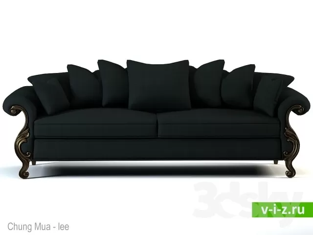 CLASSIC - LIVINGROOM - SOFA - LONG 3D MODELS
