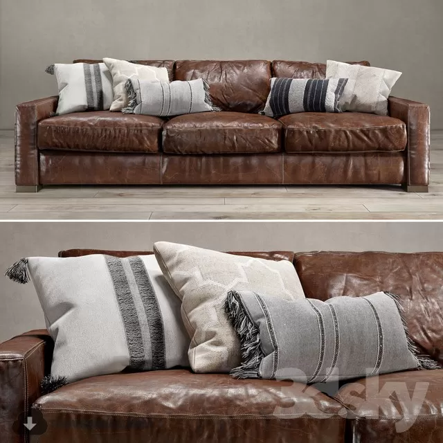 3DSKYFREE – CLASSIC - LIVINGROOM - SOFA - LONG 3DS MAX MODELS