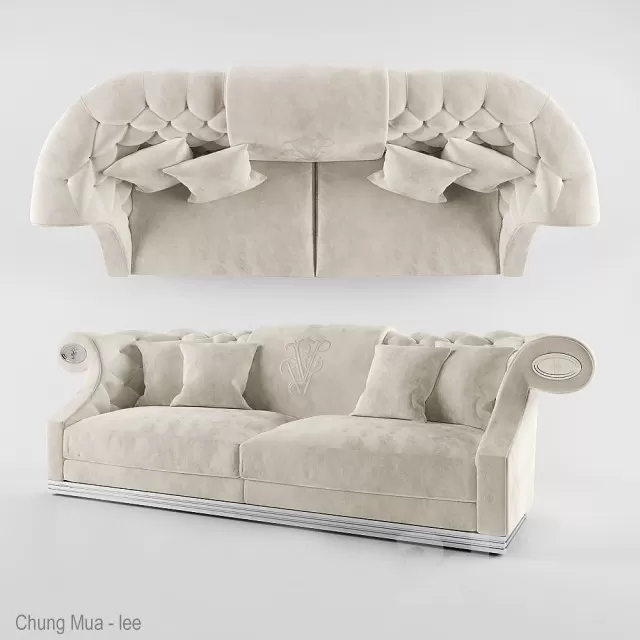 3DSKYFREE – CLASSIC - LIVINGROOM - SOFA - LONG 3DS MAX MODELS