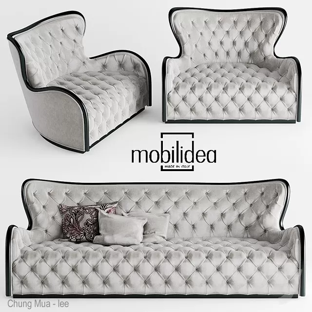 3DSKYFREE – CLASSIC - LIVINGROOM - SOFA - LONG 3DS MAX MODELS