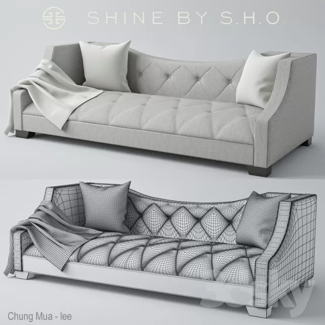 3DSKYFREE – CLASSIC - LIVINGROOM - SOFA - LONG 3DS MAX MODELS