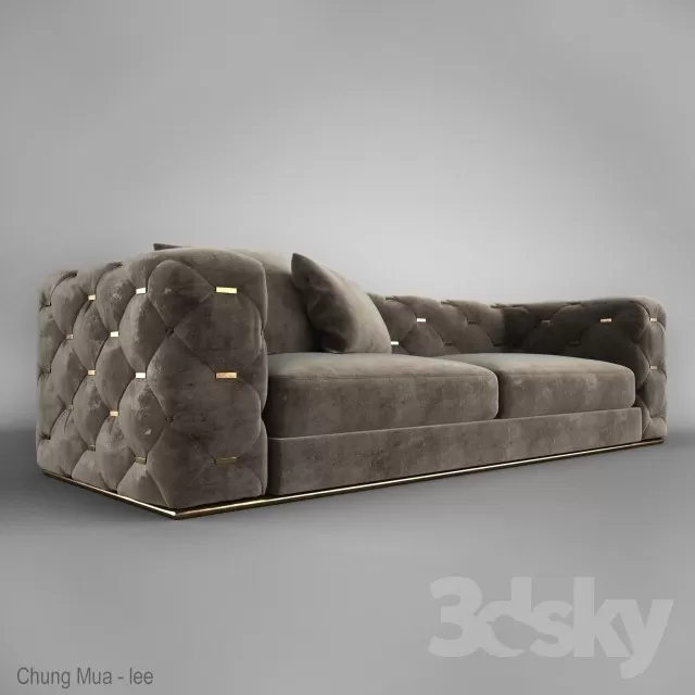 CLASSIC - LIVINGROOM - SOFA - LONG 3D MODELS