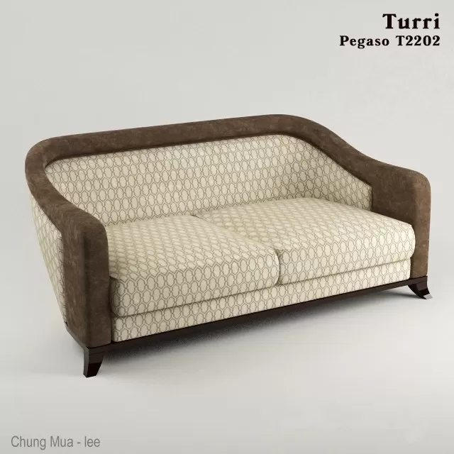 3DSKYFREE – CLASSIC - LIVINGROOM - SOFA - LONG 3DS MAX MODELS