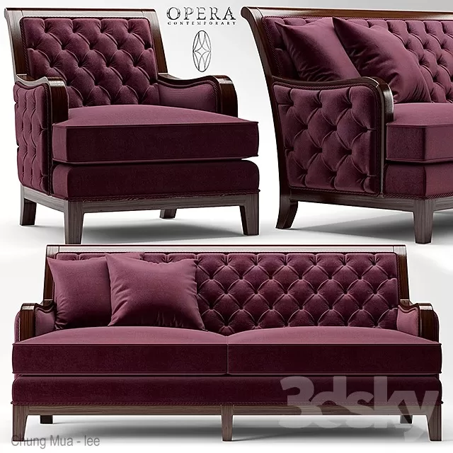 3DSKYFREE – CLASSIC - LIVINGROOM - SOFA - LONG 3DS MAX MODELS