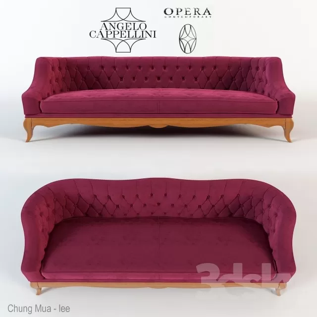 3DSKYFREE – CLASSIC - LIVINGROOM - SOFA - LONG 3DS MAX MODELS