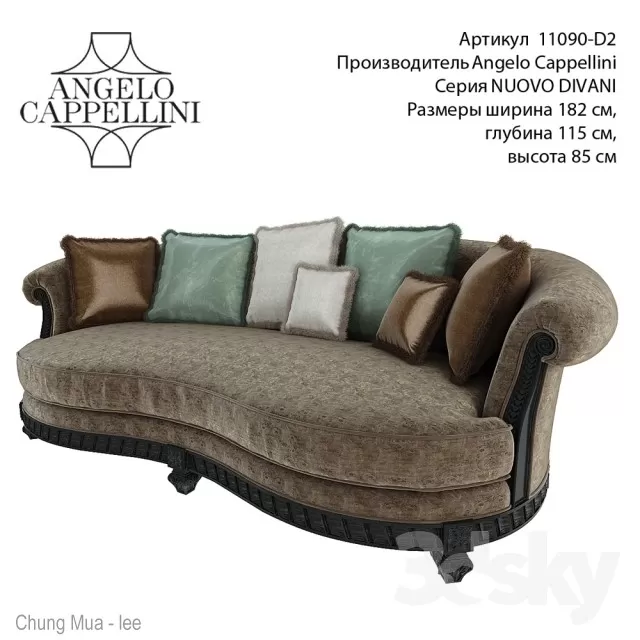3DSKYFREE – CLASSIC - LIVINGROOM - SOFA - LONG 3DS MAX MODELS