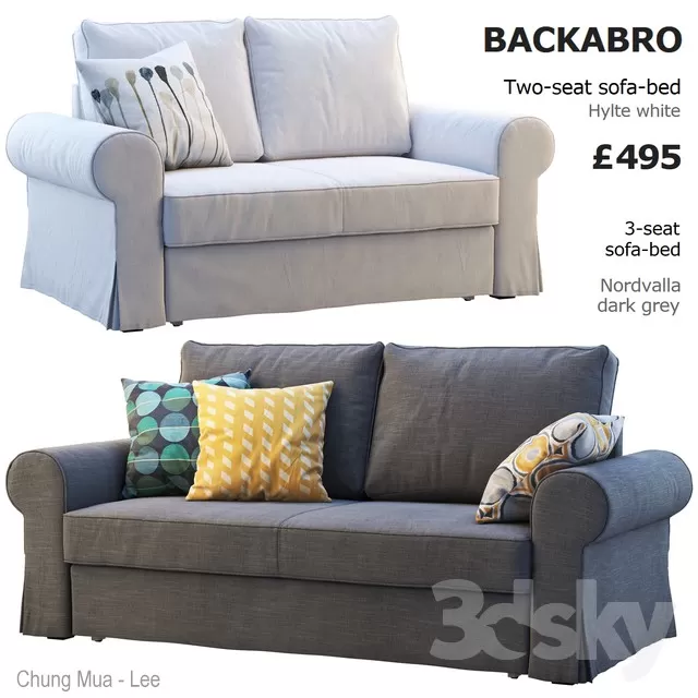 3DSKYFREE – CLASSIC - LIVINGROOM - SOFA - LONG 3DS MAX MODELS