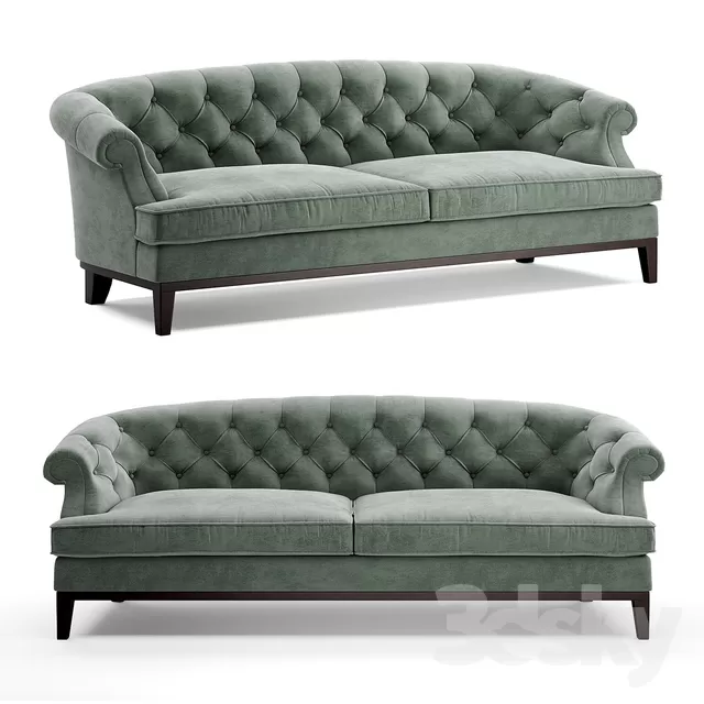 3DSKYFREE – CLASSIC - LIVINGROOM - SOFA - LONG 3DS MAX MODELS