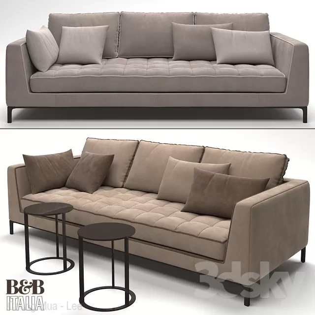 3DSKYFREE – CLASSIC - LIVINGROOM - SOFA - LONG 3DS MAX MODELS