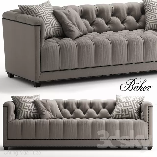 3DSKYFREE – CLASSIC - LIVINGROOM - SOFA - LONG 3DS MAX MODELS