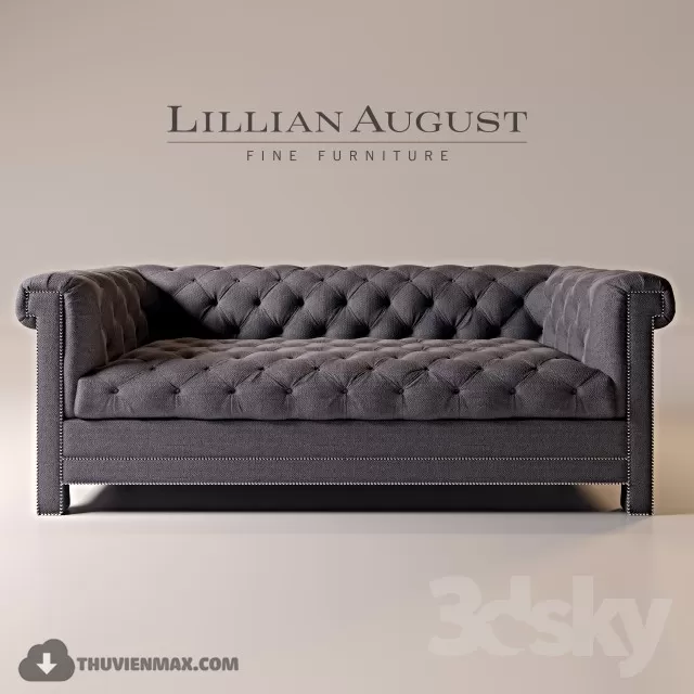 3DSKYFREE – CLASSIC - LIVINGROOM - SOFA - LONG 3DS MAX MODELS