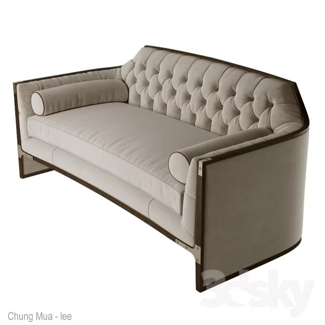 3DSKYFREE – CLASSIC - LIVINGROOM - SOFA - LONG 3DS MAX MODELS
