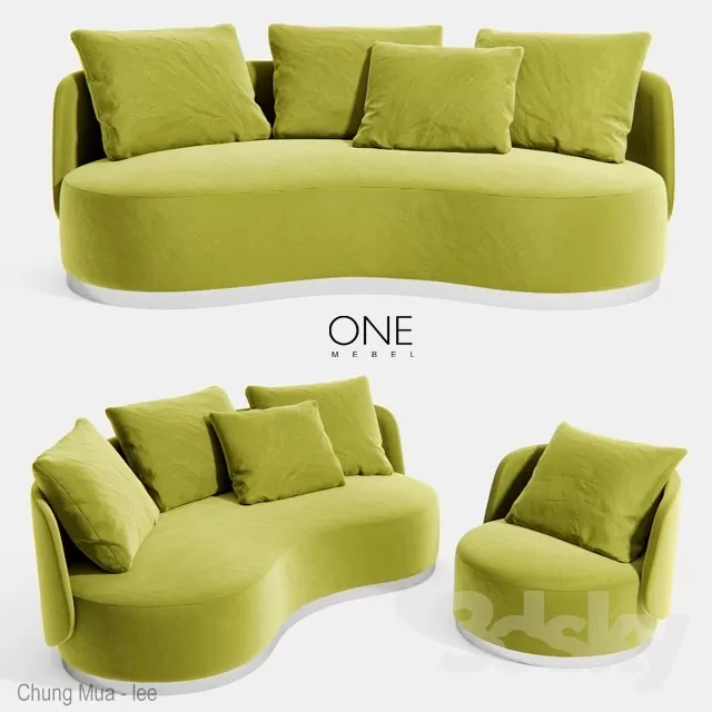 3DSKYFREE – CLASSIC - LIVINGROOM - SOFA - LONG 3DS MAX MODELS