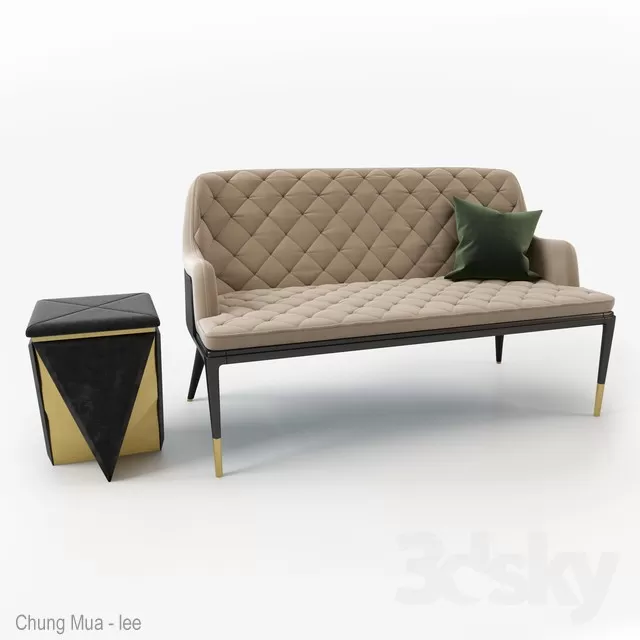 CLASSIC - LIVINGROOM - SOFA - LONG 3D MODELS