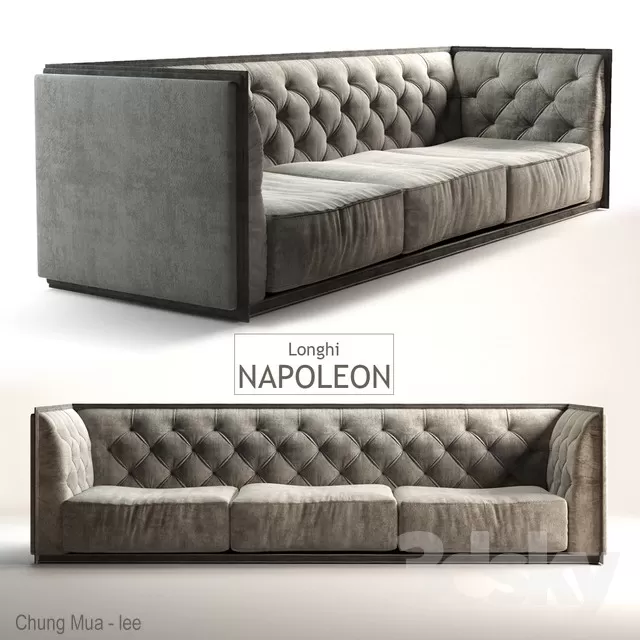3DSKYFREE – CLASSIC - LIVINGROOM - SOFA - LONG 3DS MAX MODELS