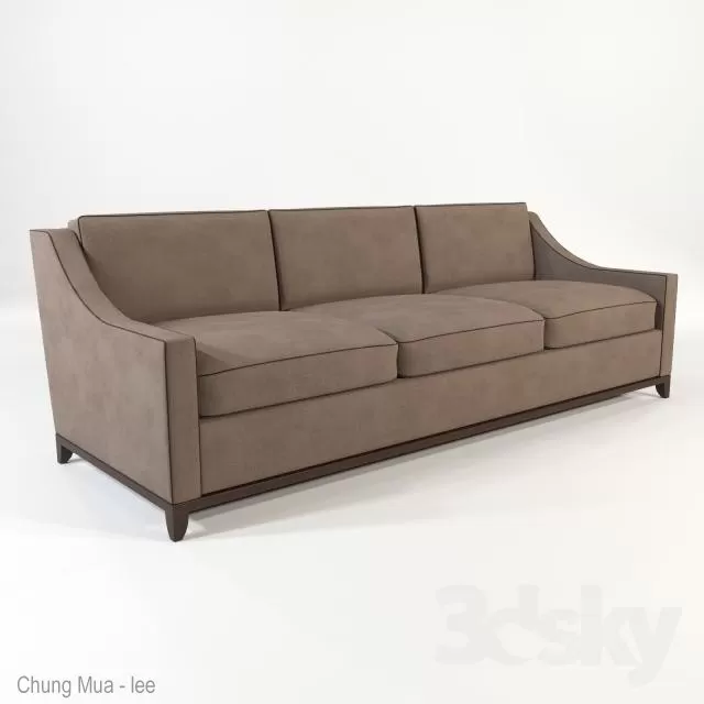 3DSKYFREE – CLASSIC - LIVINGROOM - SOFA - LONG 3DS MAX MODELS