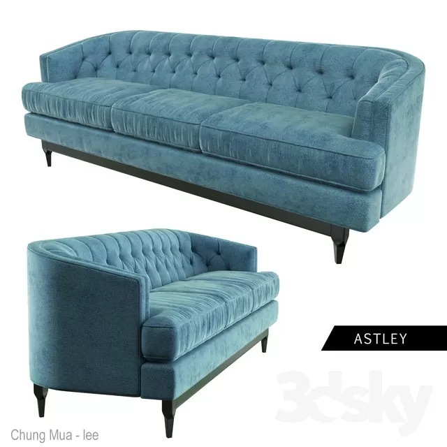 3DSKYFREE – CLASSIC - LIVINGROOM - SOFA - LONG 3DS MAX MODELS