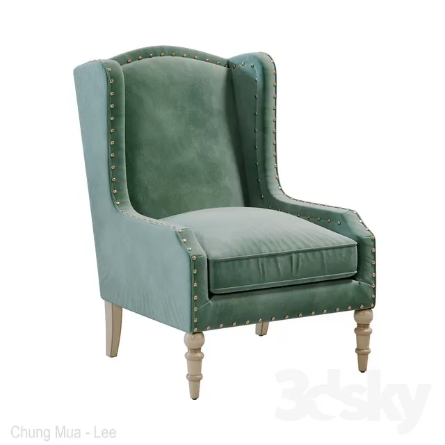 3DSKYFREE – CLASSIC - LIVINGROOM - SOFA - SINGLE 3DS MAX MODELS