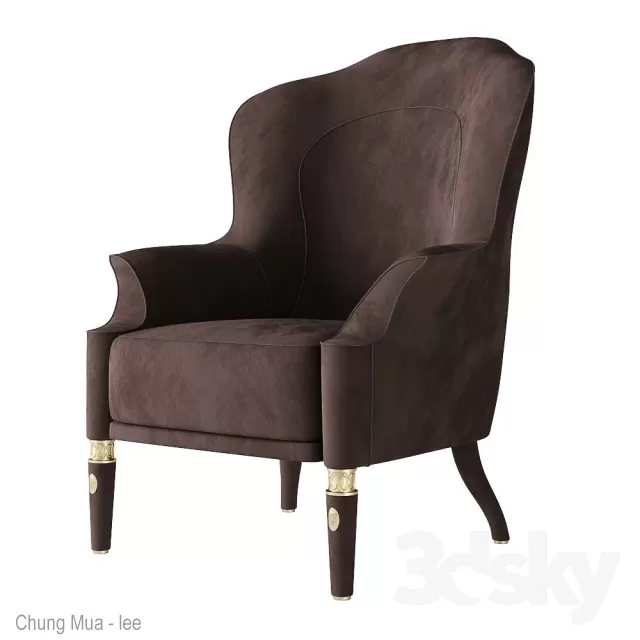 3DSKYFREE – CLASSIC - LIVINGROOM - SOFA - SINGLE 3DS MAX MODELS