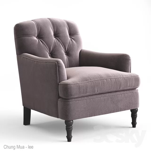 3DSKYFREE – CLASSIC - LIVINGROOM - SOFA - SINGLE 3DS MAX MODELS